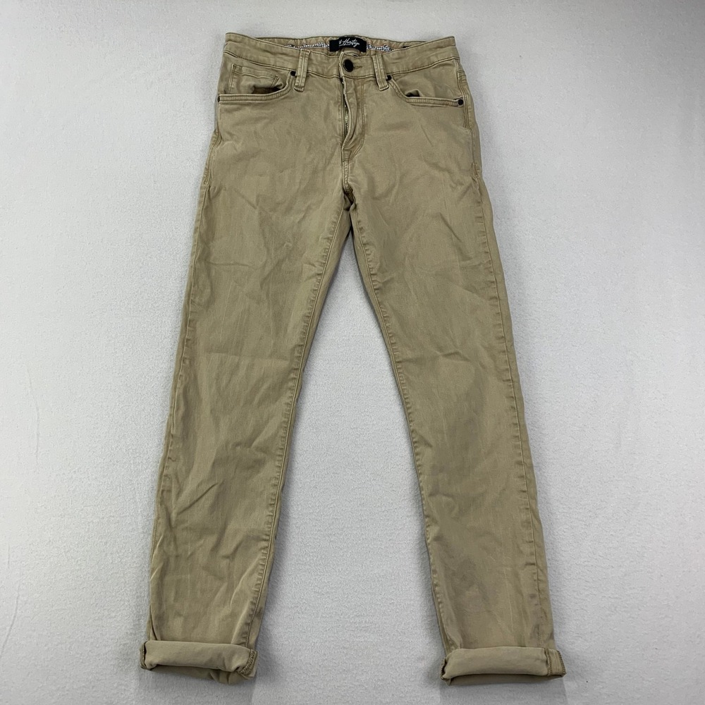 54 Heritage Jeans COURAGE Mens‎ 31x32 Khaki Mid-Rise Straight Comfort Stretch